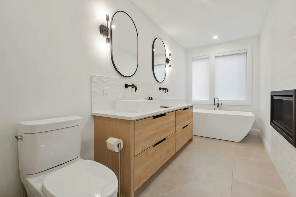 Finished bathroom remodeling